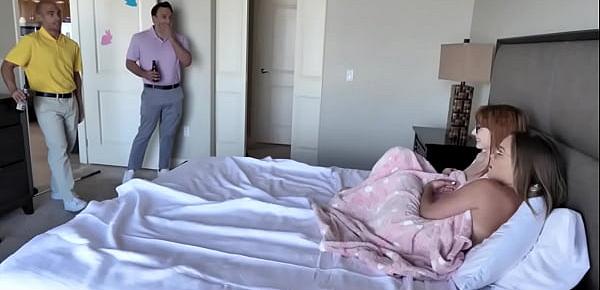  Dads Swap Easter Bunny Daughters- Cecelia Taylor, Katie Kush